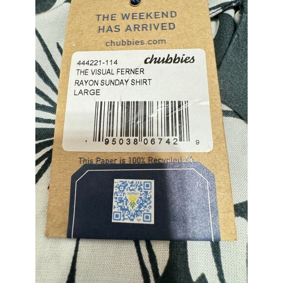 NWT CHUBBIES HAWAIIAN SUNDAY SHIRT SZ L THE VISUAL FERNER FLORAL ALL OVER PRINT - Picture 5 of 7